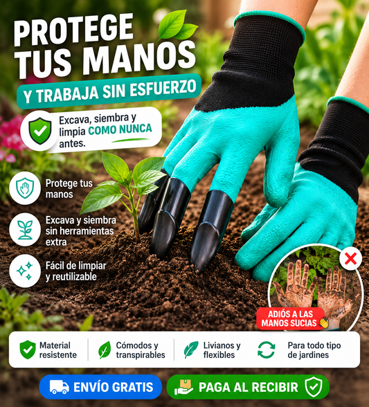 Oferta Cyber 2x1 GardenGloves™  — Guantes De Jardín Con Garras 🌻 ¡Envío Gratis!