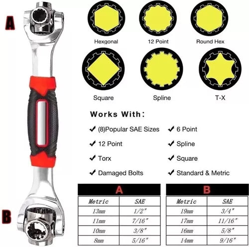 Llave Maestra 48 En 1 🔧🧰 — ¡Oferta! Paga al recibir — Envío Gratis