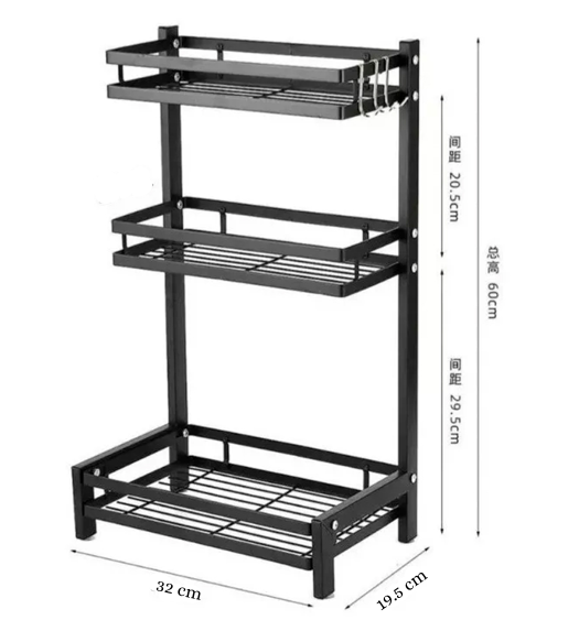 Rack de Cocina 3 Niveles 🍳 — Envío Gratis